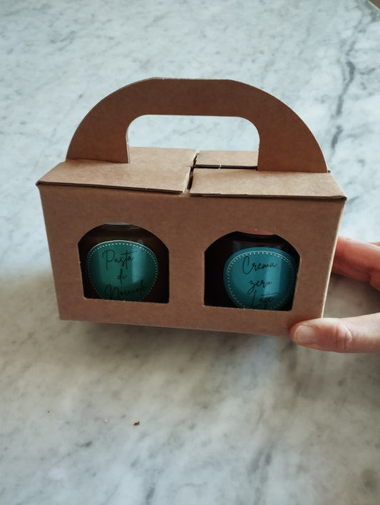 Cofanetto regalo 2 vasetti - pasta e crema zero latte